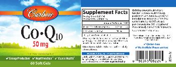 Carlson Co-Q10 50 mg - supplement