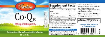 Carlson Co-Q10 - supplement