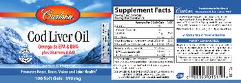Carlson Cod Liver Oil - supplement