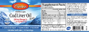 Carlson Cod Liver Oil Minis - supplement