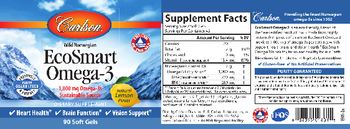 Carlson EcoSmart Omega-3 1,000 mg Natural Lemon Flavor - supplement
