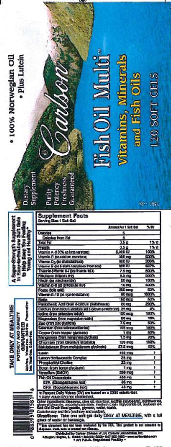 Carlson Fish Oil Multi - supplement