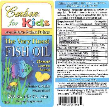 Carlson For Kids The Very Finest Fish Oil Lemon - supplement
