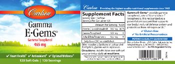 Carlson Gamma E-Gems 465 mg - supplement