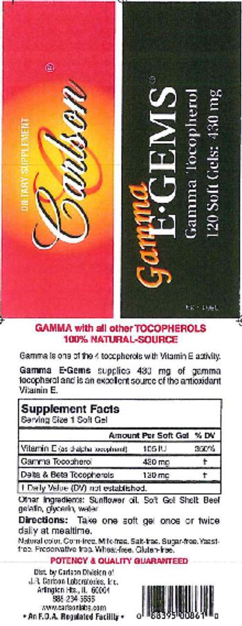 Carlson Gamma E-Gems - supplement
