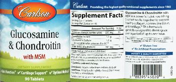 Carlson Glucosamine & Chondroitin - supplement