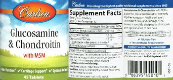 Carlson Glucosamine & Chondroitin - supplement