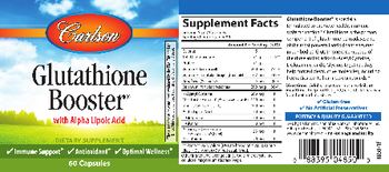 Carlson Glutathione Booster - supplement