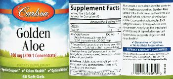 Carlson Golden Aloe 100 mg - supplement