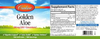 Carlson Golden Aloe 100 mg - supplement