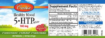 Carlson Healthy Mood 5-HTP Elite 100 mg Natural Raspberry Flavor - supplement