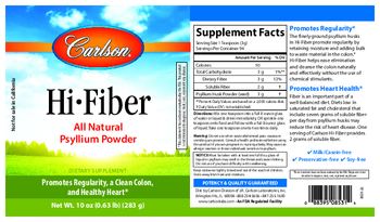 Carlson Hi-Fiber - supplement