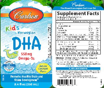 Carlson Kid's DHA Natural Lemon Flavor - supplement