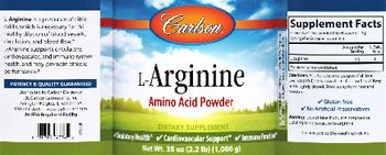 Carlson L-Arginine Amino Acid Powder - supplement
