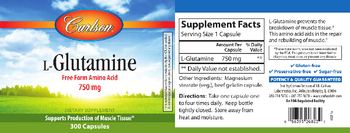 Carlson L-Glutamine - supplement