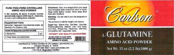Carlson L-Glutamine Amino Acid Powder - supplement