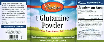 Carlson L-Glutamine Powder - supplement
