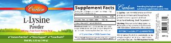 Carlson L-Lysine Powder 960 mg - supplement