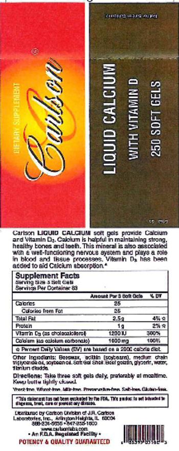 Carlson Liquid Calcium With Vitamin D - supplement