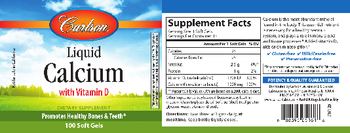 Carlson Liquid Calcium With Vitamin D - supplement