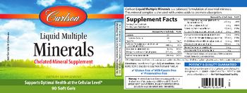 Carlson Liquid Multiple Minerals - supplement