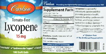 Carlson Lycopene 15 mg - supplement