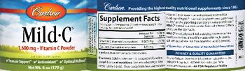 Carlson Mild-C 1,600 mg - supplement
