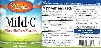 Carlson Mild C 500 mg - supplement