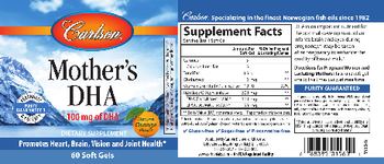 Carlson Mother's DHA - supplement