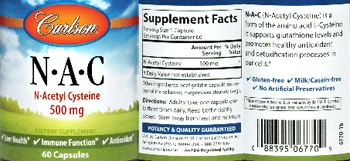 Carlson N-A-C 500 mg - supplement