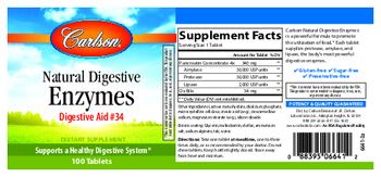 Carlson Natural Digestive Enzymes - supplement