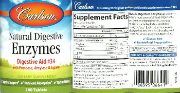 Carlson Natural Digestive Enzymes - supplement