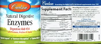 Carlson Natural Digestive Enzymes - supplement