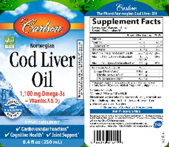 Carlson Norwegian Cod Liver Oil - supplement