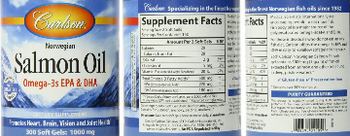 Carlson Norwegian Salmon Oil 1000 mg - supplement