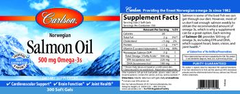 Carlson Norwegian Salmon Oil - supplement