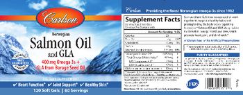 Carlson Norwegian Salmon Oil and GLA - supplement