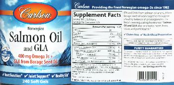 Carlson Nowegian Salmon Oil and GLA - supplement