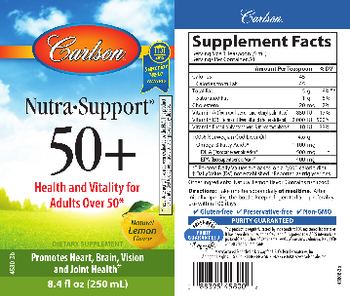 Carlson Nutra-Support 50+ Natural Lemon Flavor - supplement