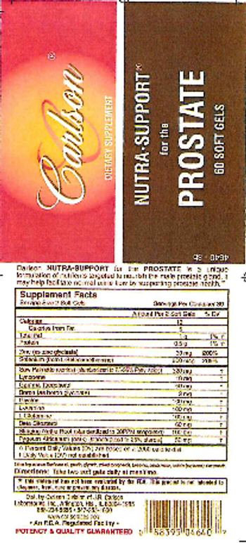 Carlson Nutra-Support For The Prostate - supplement