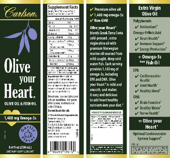 Carlson Olive your Heart Garlic Flavor - supplement