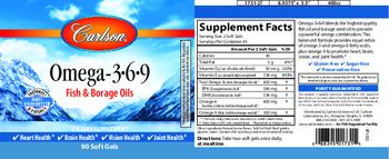 Carlson Omega-3-6-9 - supplement