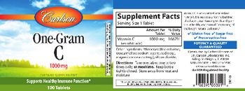 Carlson One-Gram C 1000 mg - supplement