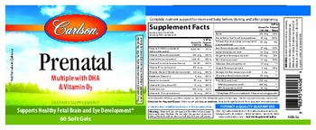 Carlson Prenatal Multiple with DHA & Vitamin D3 - supplement