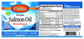 Carlson Salmon Oil - supplement