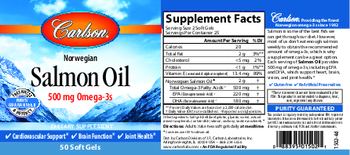 Carlson Salmon Oil - supplement