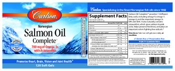 Carlson Salmon Oil Complete - supplement