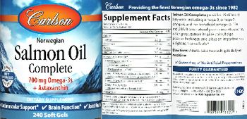 Carlson Salmon Oil Complete - supplement