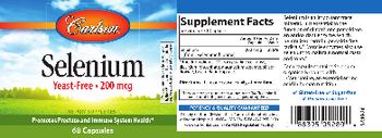 Carlson Selenium Yeast-Free 200 mcg - supplement