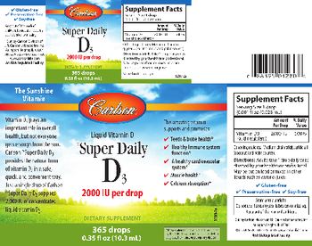 Carlson Super Daily D3 2000 IU - supplement